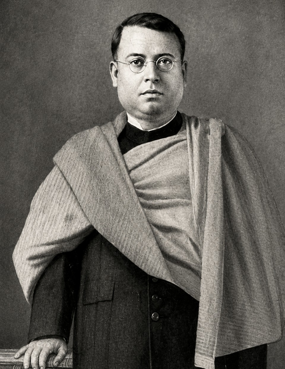 Portrait of Ayurvedic physician Jamini Bhushan Ray