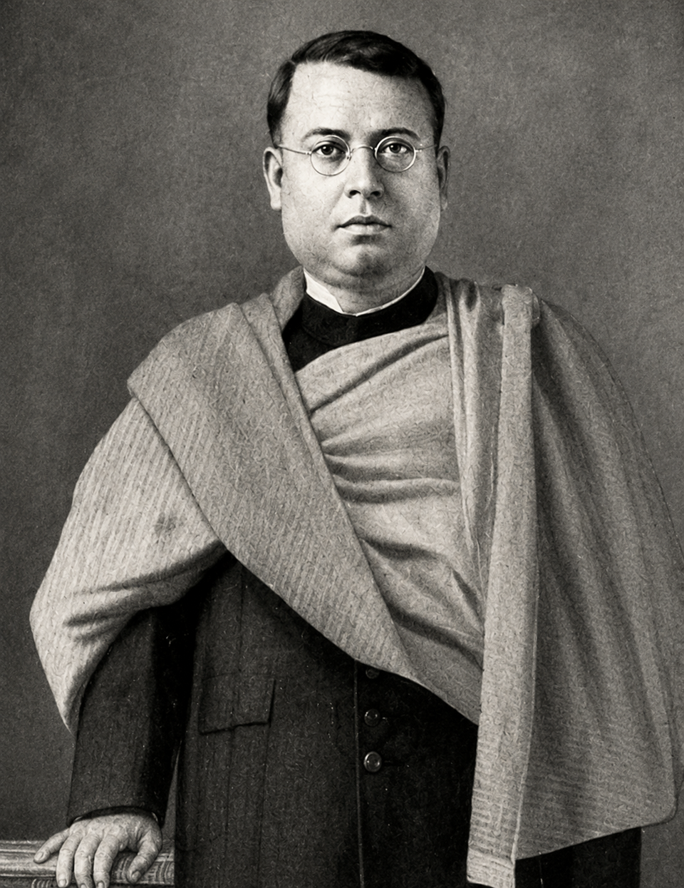 Portrait of Ayurvedic physician Jamini Bhushan Ray