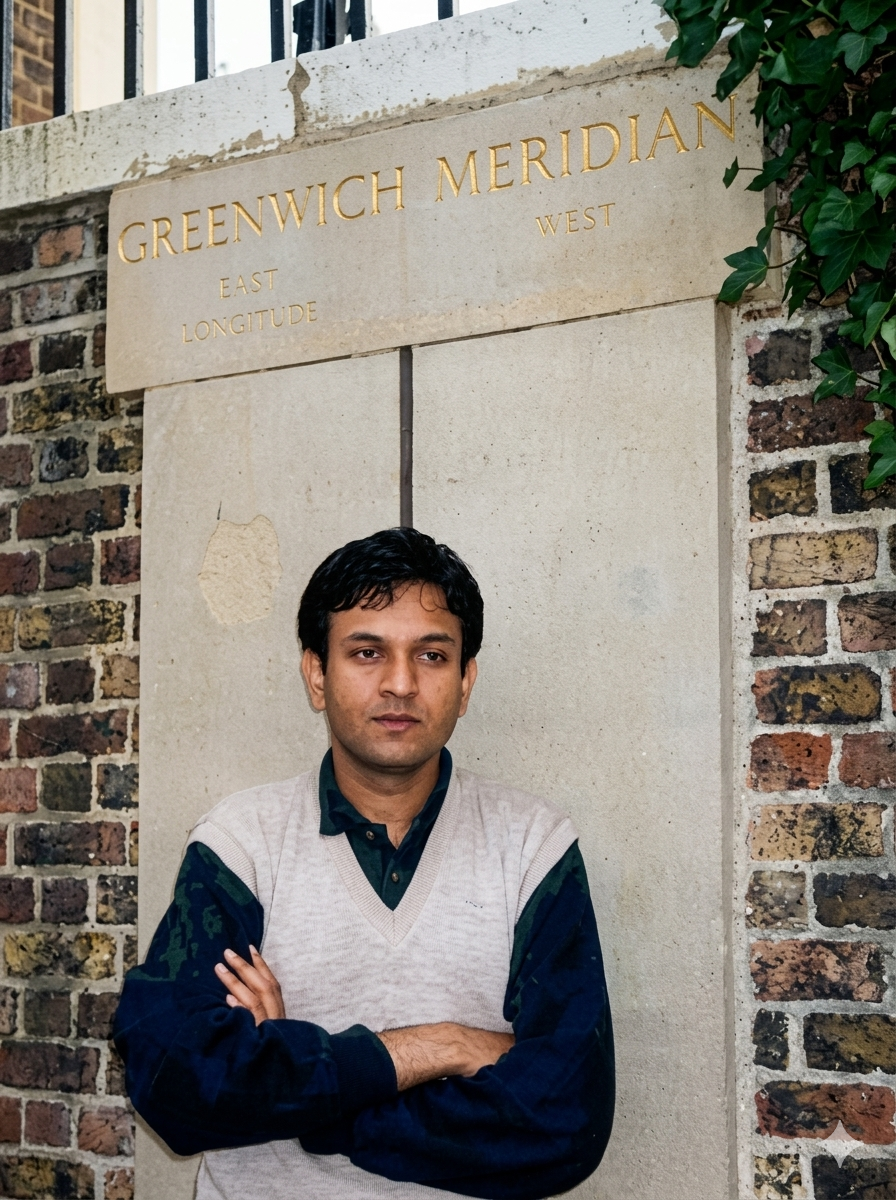 Sanjay Ray at the Royal Observatory in Greenwich