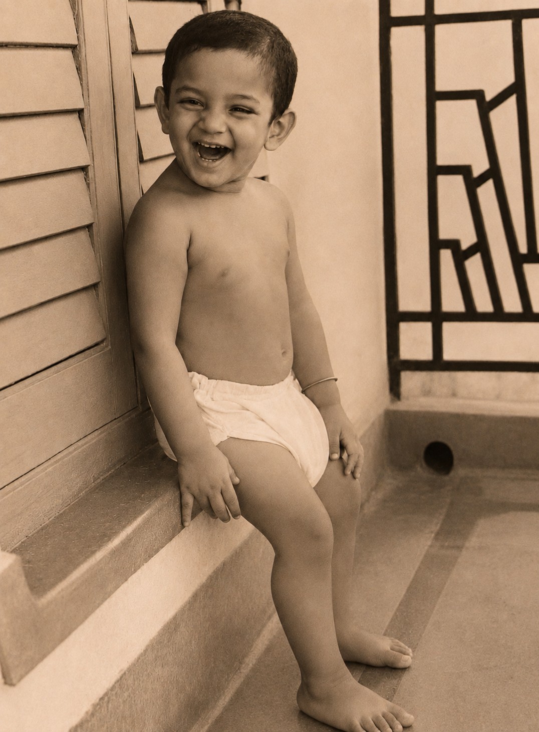 Sanjay Ray during childhood