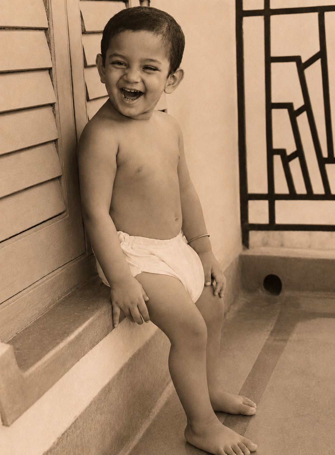 Sanjay Ray during childhood